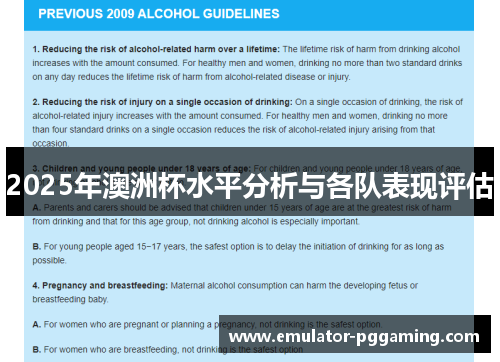 2025年澳洲杯水平分析与各队表现评估